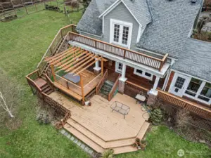 Aerial View of decks