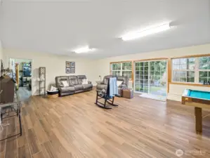 Downstairs bonus/rec room.