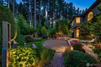 The outdoor photos were taken during July so you can see how amazing the landscaping and lighting are. Your friends will love coming to summer parties here!