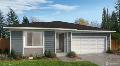 Welcome home to Park Forest!  exterior rendering only