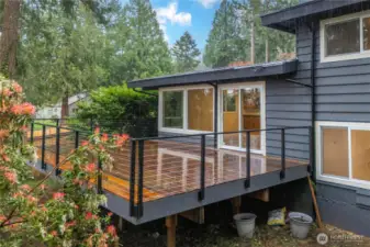 Peaceful back deck