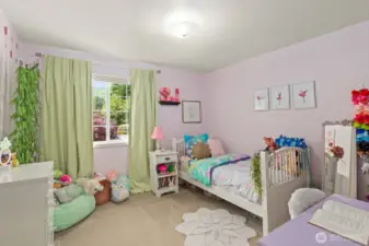 Bedroom 3 Offers Peaceful Backyard Views