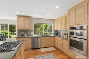 Sun-Drenched, Backyard-facing Kitchen