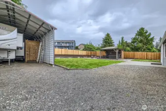 DEDICATED PARKING FOR THIS HOME IS IMPRESSIVE: DOUBLE RV SPACE OR BOAT PARKING, SECURE GATE.