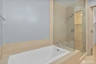Soaking tub to relax in