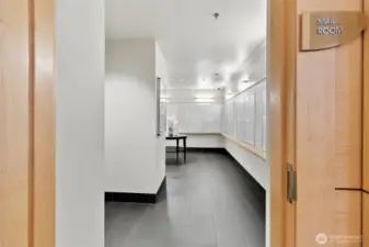 Secure mail room on first floor. All packages are delivered to the the concierge safely