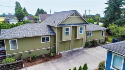 Garage parking for both units.