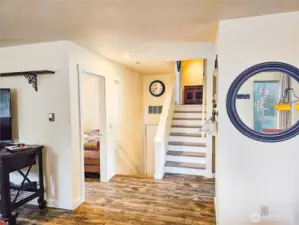 One bedroom on main, second bedroom on mezzanine level.