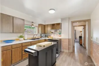 Roomy kitchen