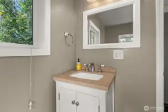Full bath with tub and shower