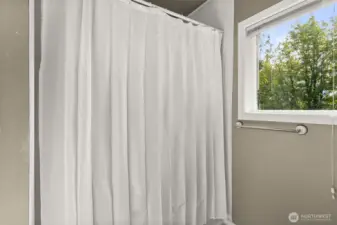 Full bath with tub and shower