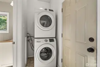 Stackable Laundry in laundry room