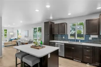 Gourmet kitchen with lots of space to entertain.