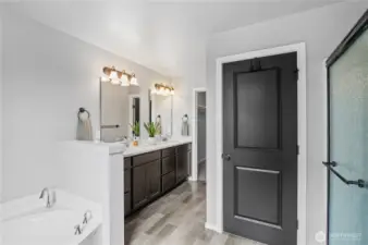 HUGE primary ensuite with water view.