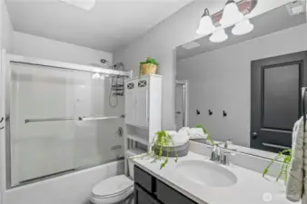 Upstairs hall bathroom.