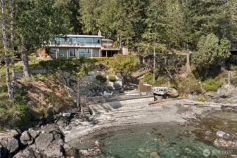 Waterfront property.  Bulkhead has water, power and a boat lift.