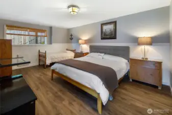 Lower level guest bedroom