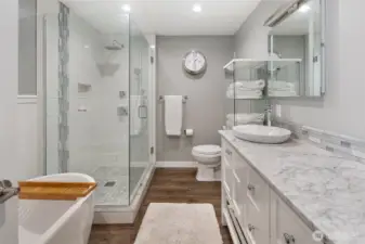 Lower level full bathroom