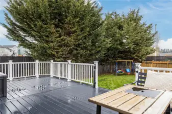 Large low-maintenance composite deck