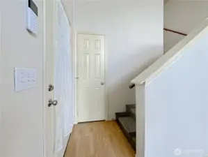 Entrance. Stairs to loft.