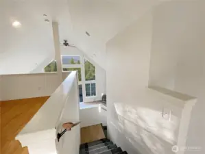 Stairs down to livingroom.