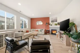 Great room. Gas Fireplace.