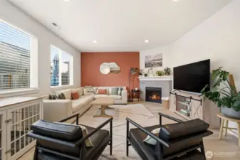 Great room. Gas Fireplace.