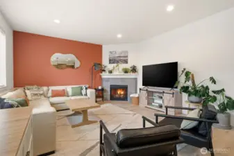 Great room. Gas Fireplace.