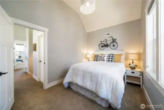 View of upper level bedroom 2.