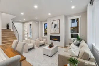 Spacious open floor plan designed for effortless entertaining.