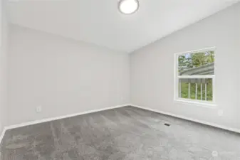 Bedroom #2 w/Vaulted Ceiling.