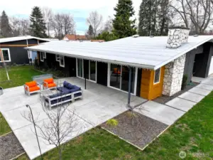 Patio off of the Dining and Living Room