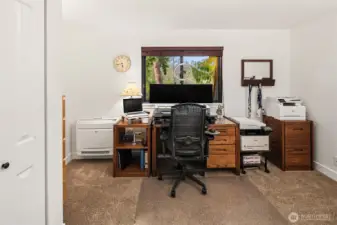 Bedroom #4 is the perfect place for your home office, if desired. Ductless mini-split keeps you and your electronics cool!