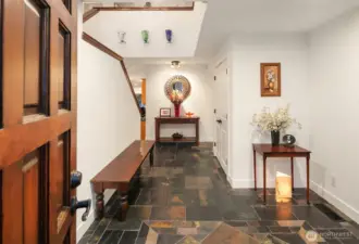 The tiled foyer and upper loft landing welcome you in to this spacious, well laid out home.