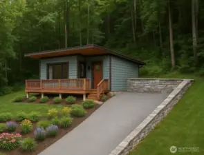 Tiny home rendering