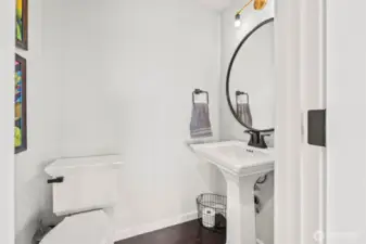 Main floor powder bath