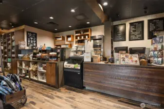 Coffee shop downstairs