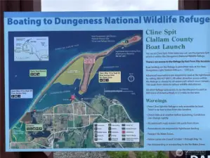 Map of Cline Spit showing TWO Boat Launches