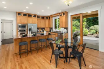 Casual Dining with French Doors to the Patio