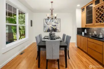 Formal Dining with a Built-in Buffet