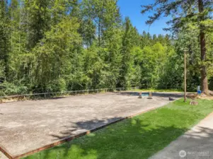 Outdoor Arena with Stadium Lights and Rubber Footing