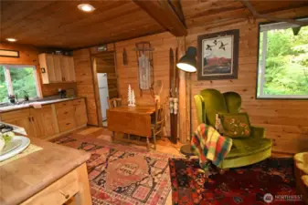 Very harmonious space that feels like home.  Perfect for entertaining and creating meals after a day hiking, rafting or skiing.