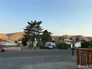 View of the Basalt Mt. from the deck
