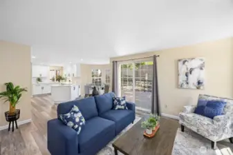 Family Room with access to deck.