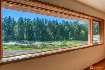 Stunning pond views