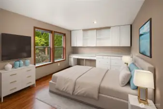 Secondary Bedroom Virtually Staged