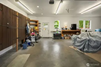 Garage...finished & heated