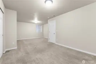 The 4th bedroom has two windows and lots of closet space