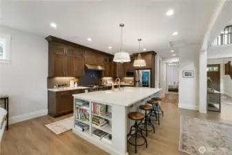 ~Custom Cabinetry, and Expansive Counters Ideal for Gatherings~