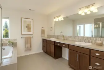 Virtual staging to show example.